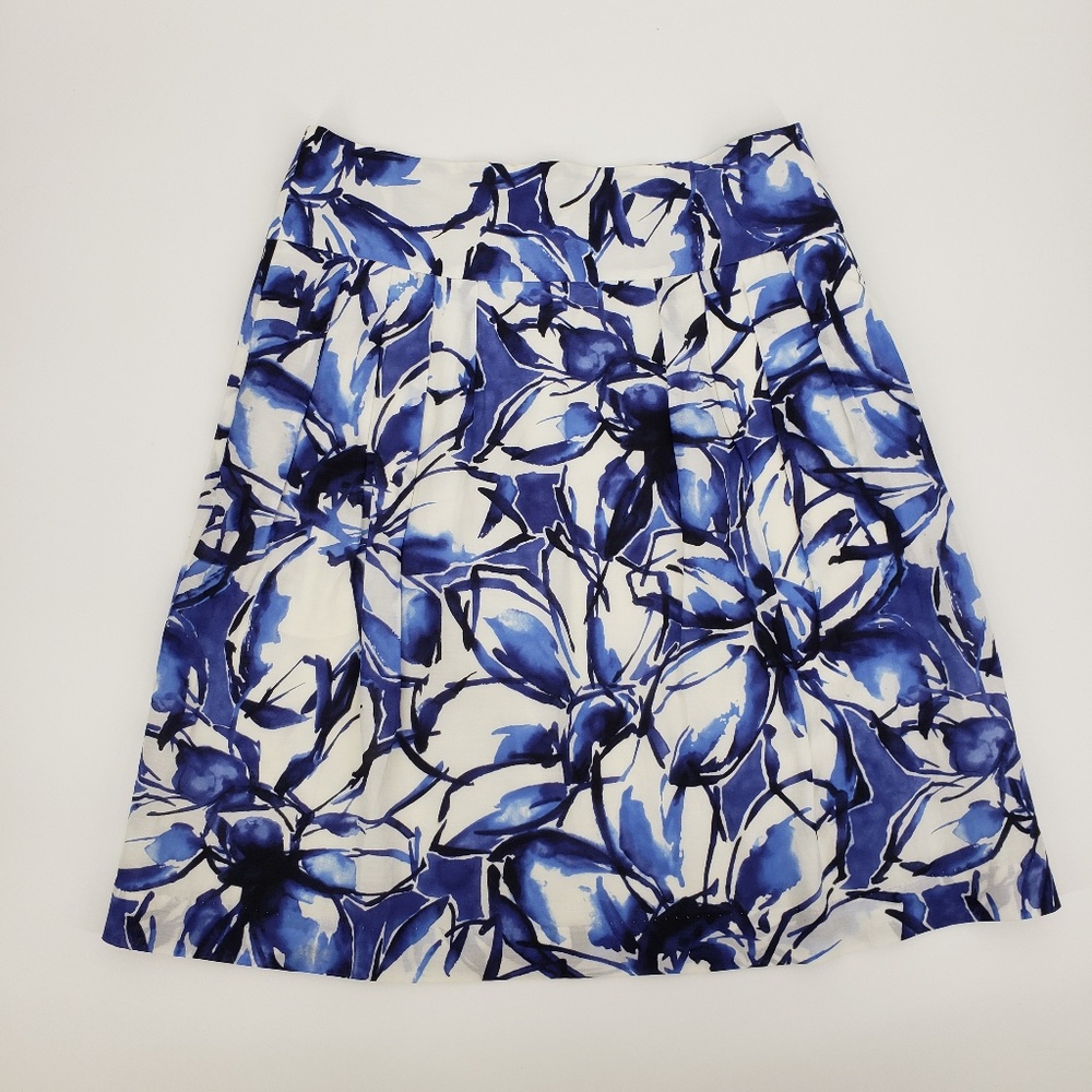 Banana Republic Floral A Line Skirt Sz 4